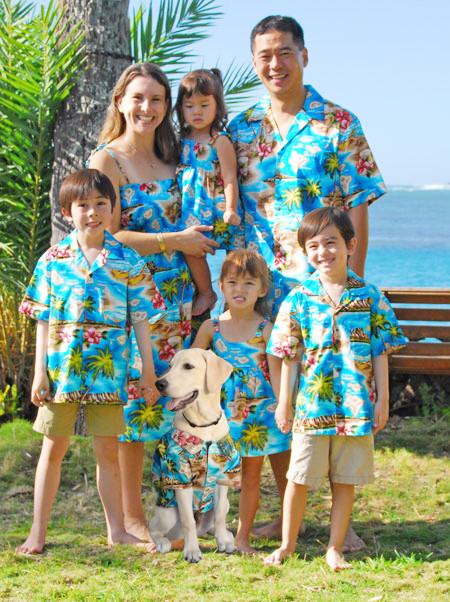 RJC Boys Hibiscus Hawaiian Island 2pc Cabana Set - OhanaWear