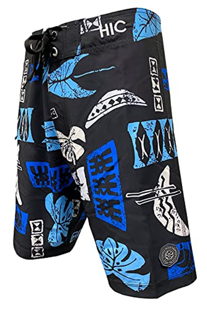 Hawaiian Island Creations (HIC) 19" Mahi Mahi Palms 8 Way Stretch Boardshorts