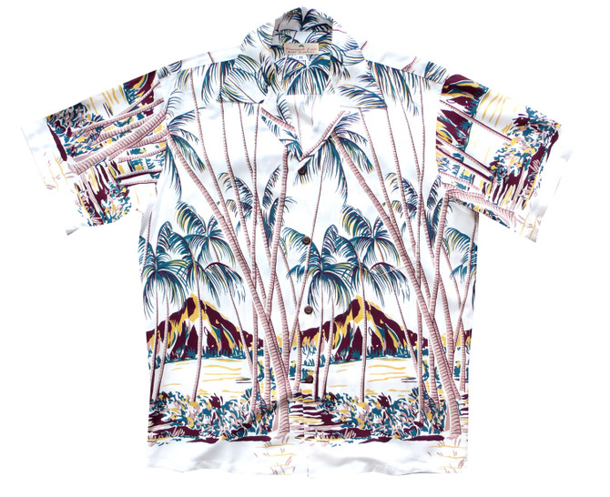 Pineapple Juice Mens Hawaiian Palm Shirt