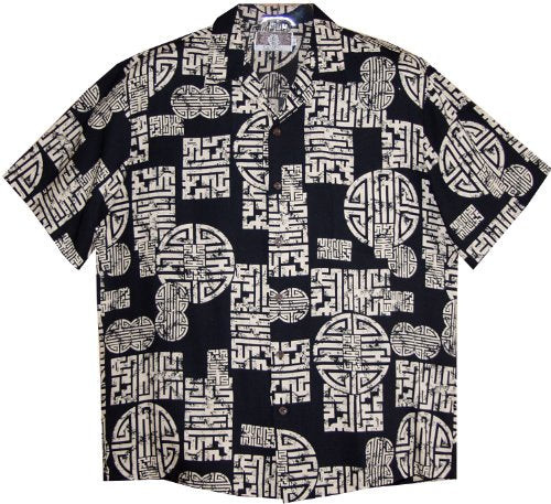 RJC Mens Asian Good Luck Rayon Shirt
