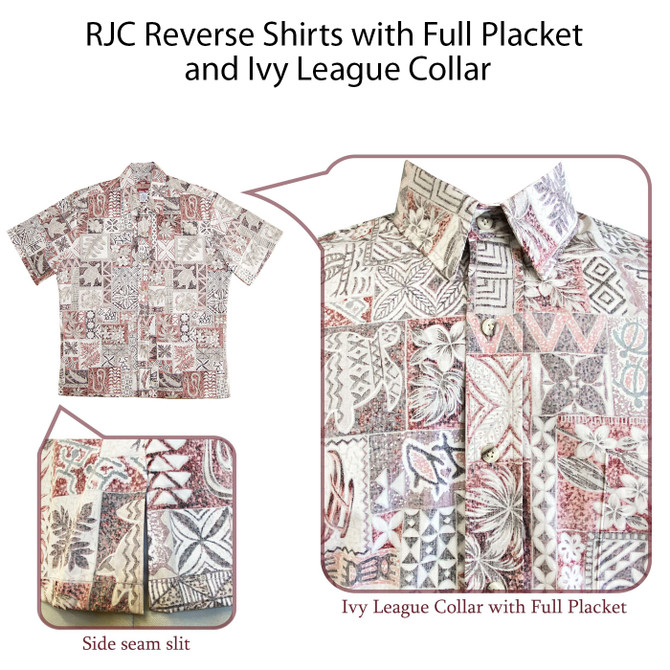 Magnificent Monstera - Reverse Print Hawaiian Cotton Mens Shirt