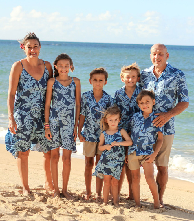 Hala Pineapples Hawaiian Aloha Boys Cabana Set
