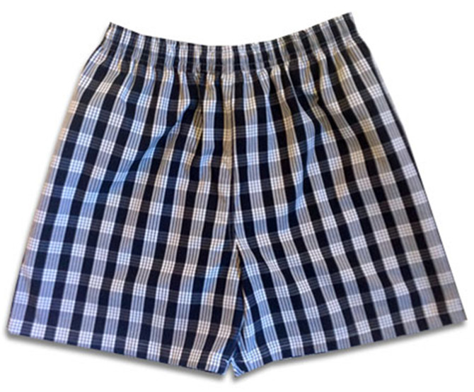 Pineapple Juice Mens Palaka Plaid Elastic Waistband Vintage Shorts