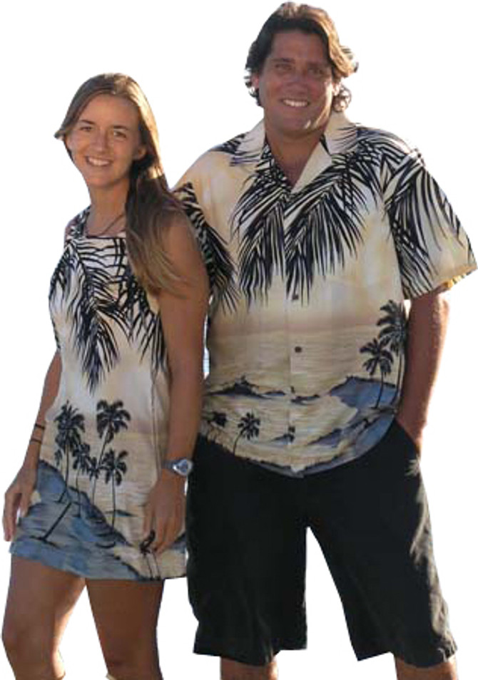 Island Escape Women's A-Line Hawaiian Dress (Petite Size)