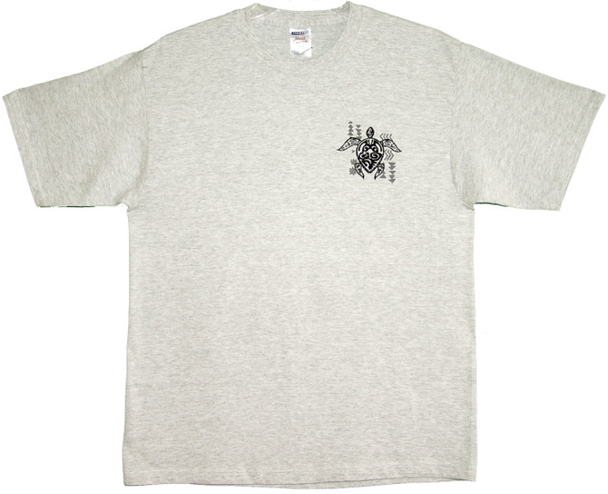 Tribal Turtle Screenprinted Hawaiian T-Shirt