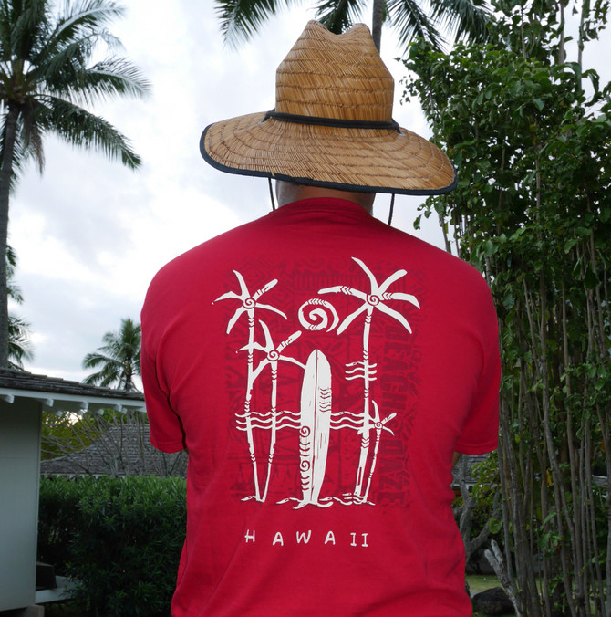 Beach Daze Screenprinted Hawaiian T-Shirt