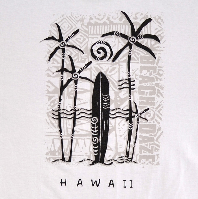 Beach Daze Screenprinted Hawaiian T-Shirt