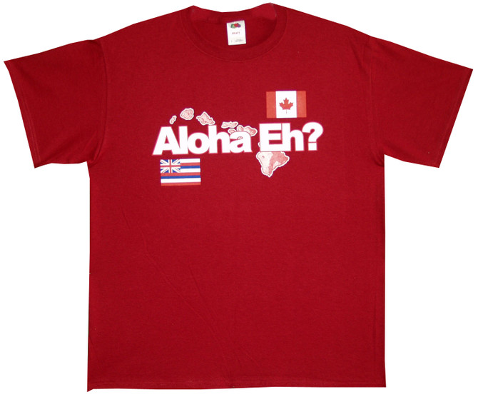 Aloha Eh? Screenprinted Hawaiian T-Shirt