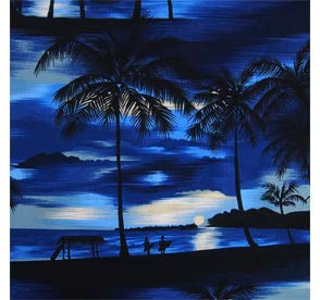Night Time Surf Women's Hawaiian Camp Shirt