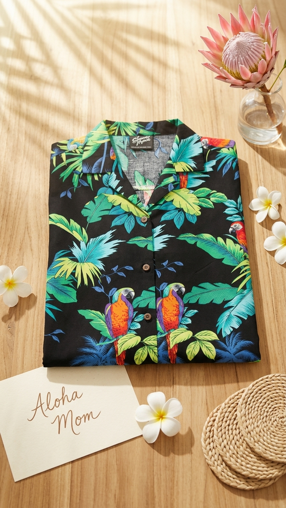 Jungle Parrot Women's Hawaiian Camp Shirt