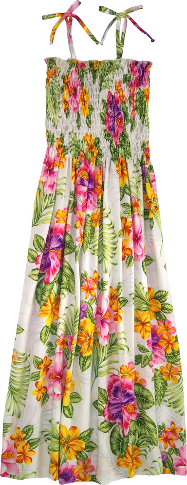 Amorous Bouquet Women's Hawaiian Smocked Dress