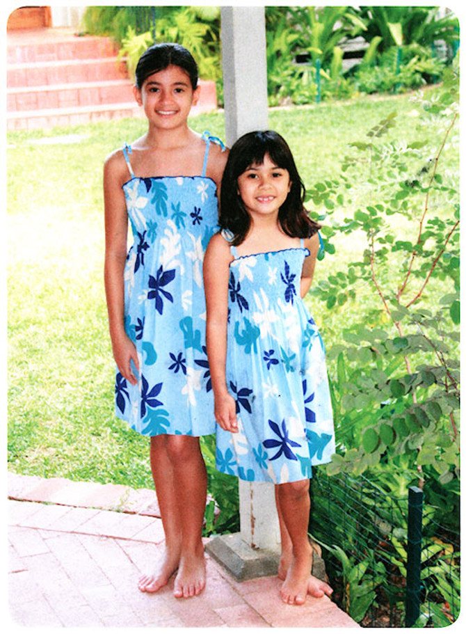 Spring Flora Girl's Hawaiian Smocked Dress