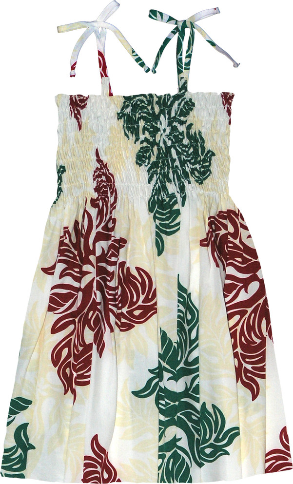 Hawaiian Quilt Girl's Hawaiian Smocked Dress