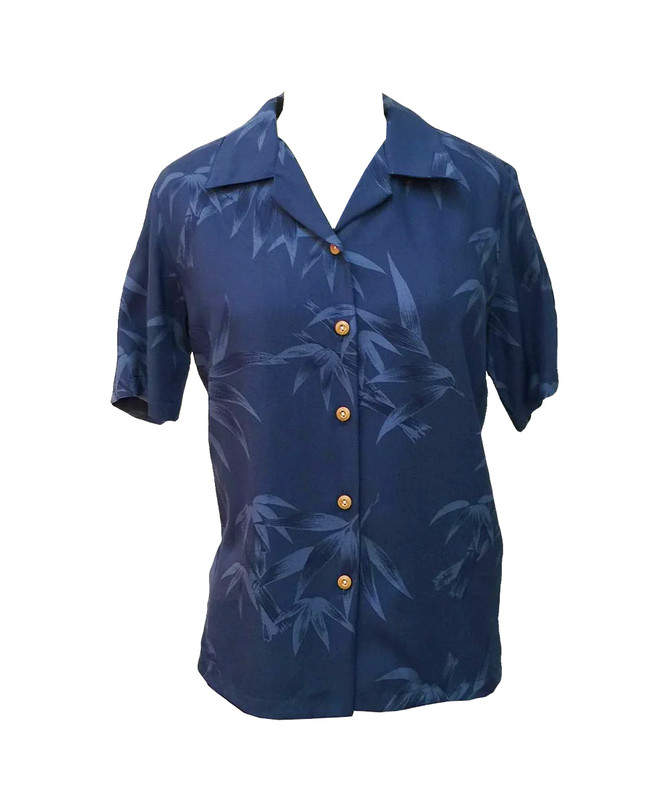 Simple Bamboo Women's Hawaiian Camp Shirt