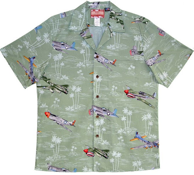 USA Airplane Men's Hawaiian Shirt