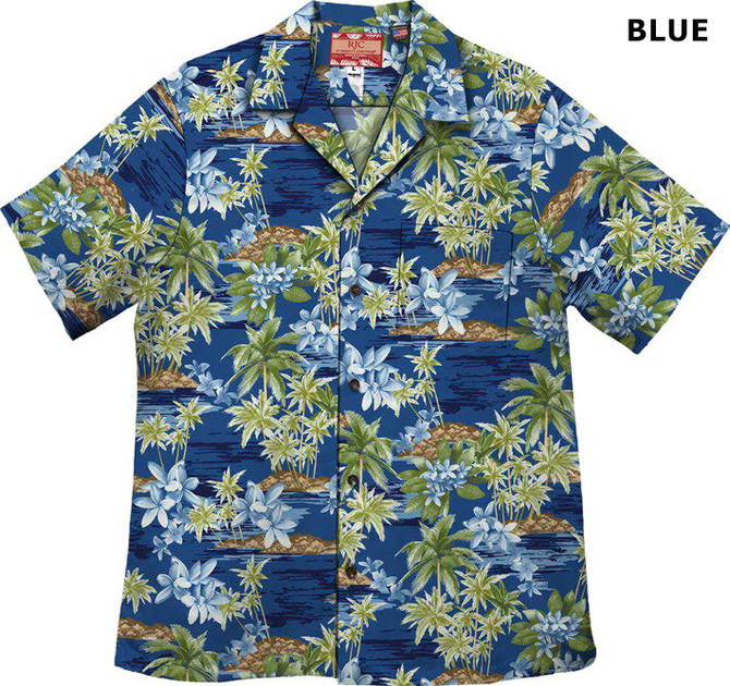 Stephanotis Palm Island Men's Hawaiian Shirt