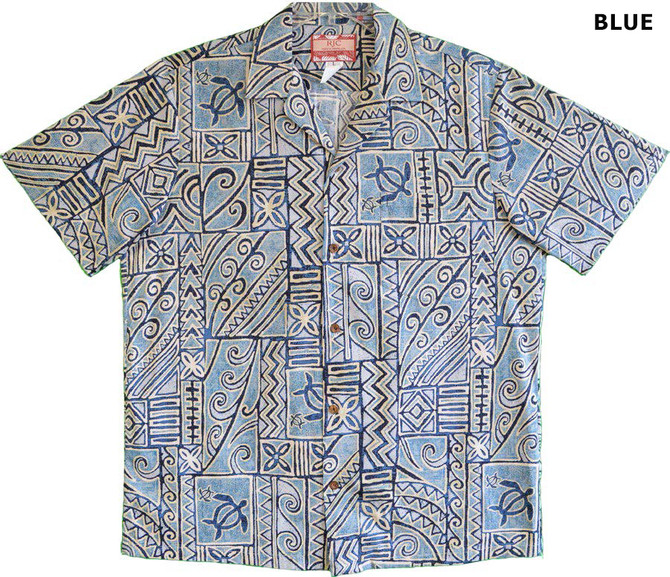 Tapa Honu Art Men's Hawaiian Shirt