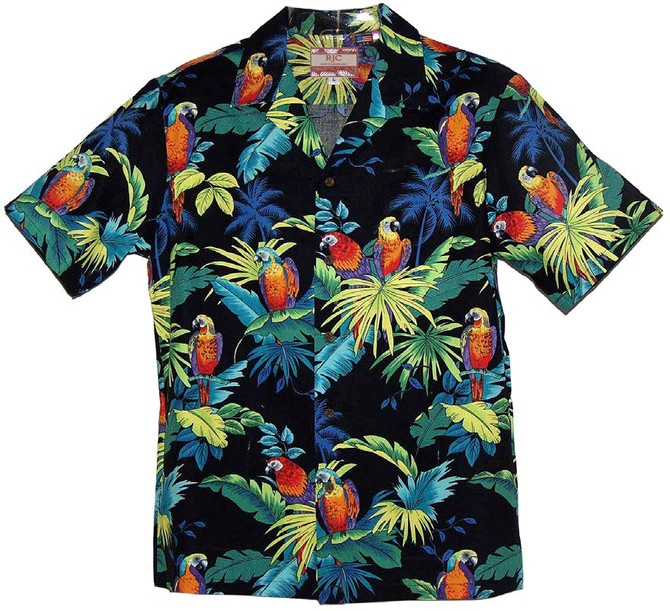 Jungle Parrot Men's Hawaiian Shirt