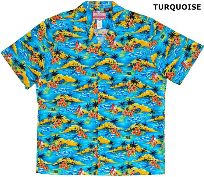 Sunset Island Surf Men's Hawaiian Shirt