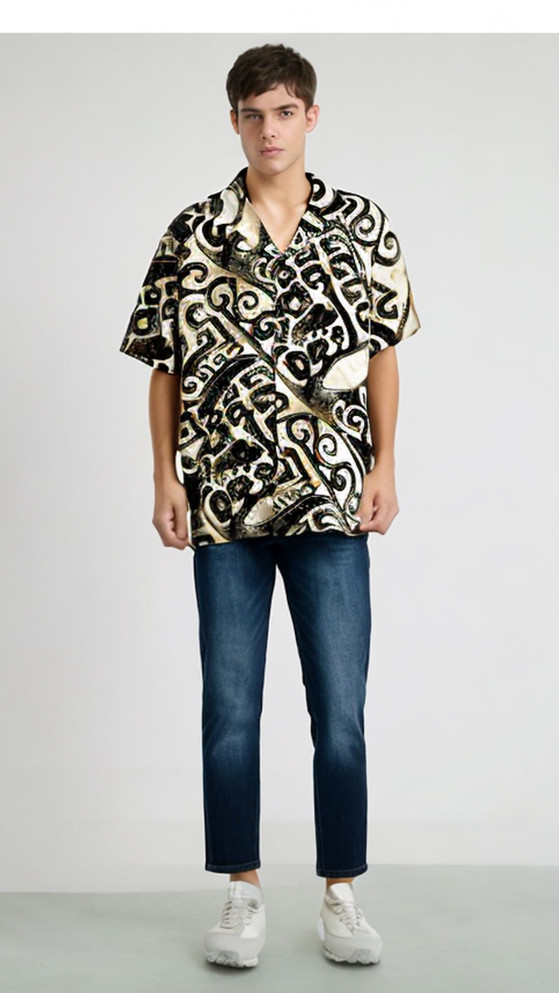 Ancient Tribal Tattoo Men's Hawaiian Shirt