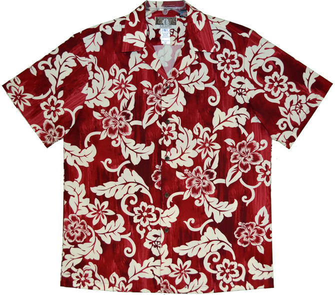 Transparent Hibiscus Men's Hawaiian Shirt