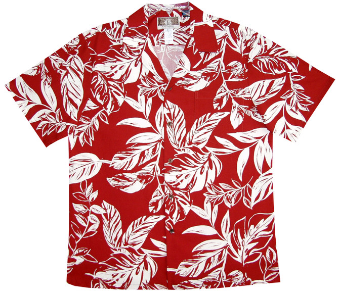 Leaves Up-Close Men's Hawaiian Shirt