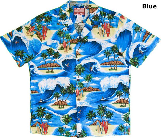 Pe'ahi Jaws Surf Break Men's Hawaiian Shirt