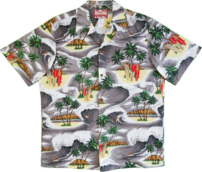 Pe'ahi Jaws Surf Break Men's Hawaiian Shirt