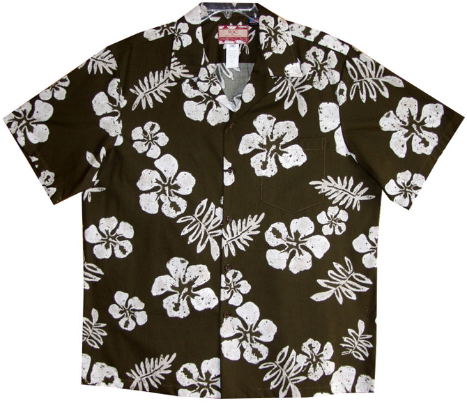 Old School Hibiscus Men's Hawaiian Shirt