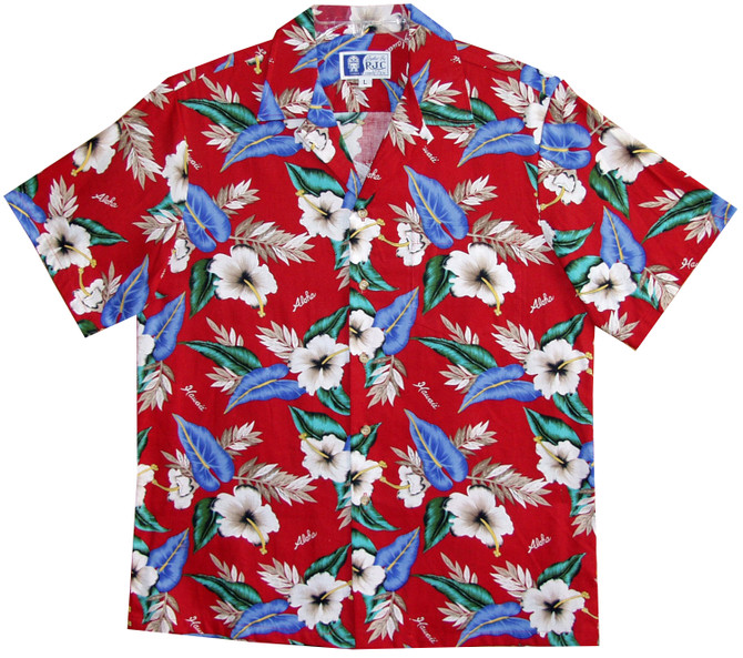 Hawaii Hibiscus Men's Hawaiian Shirt