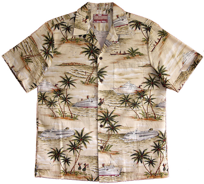 Ocean Liners Cruise Ships Men's Hawaiian Shirt