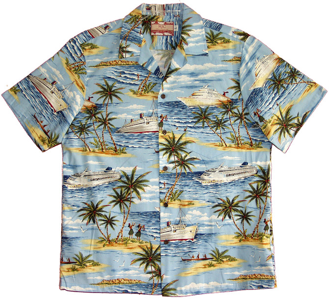 Ocean Liners Cruise Ships Men's Hawaiian Shirt