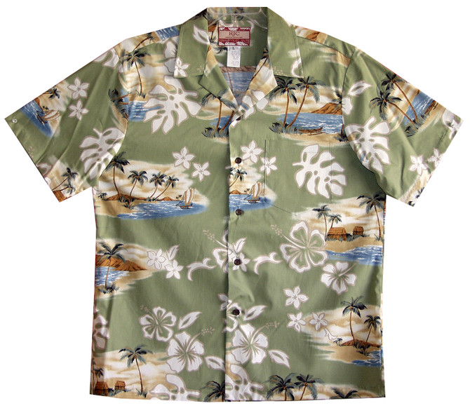 Distant Island Men's Hawaiian Shirt