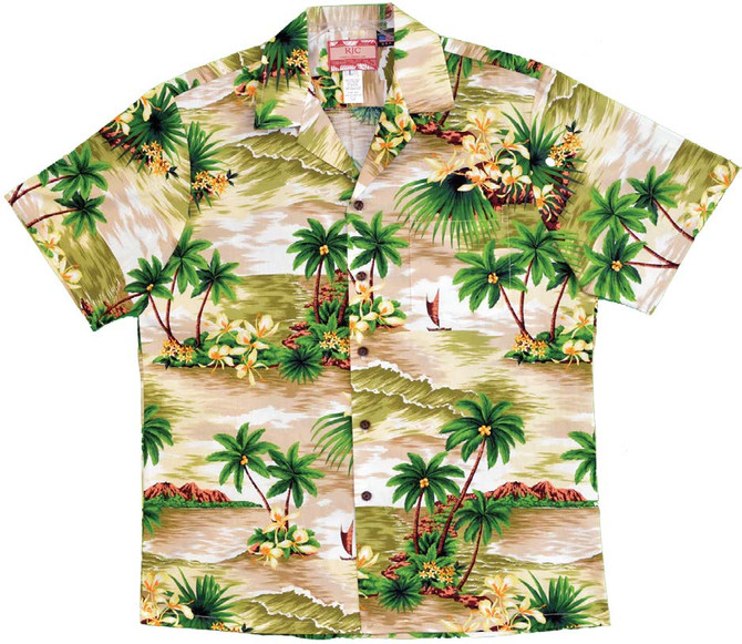 Lost Orchid Island Men's Hawaiian Shirt