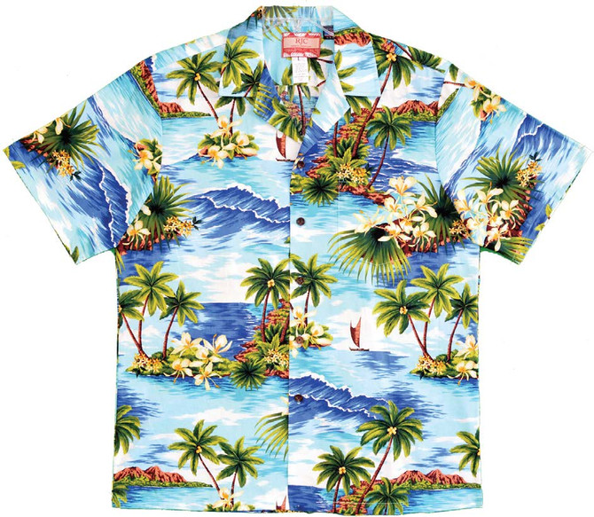 Lost Orchid Island Men's Hawaiian Shirt