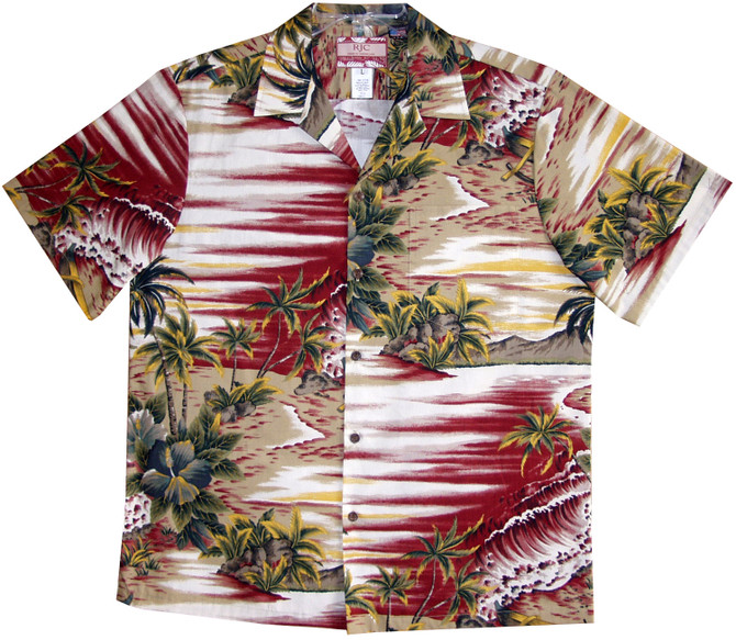 Tropical Surf Island Men's Hawaiian Shirt
