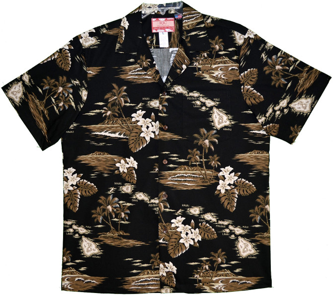 Hawaiian Islands Surf Men's Hawaiian Shirt