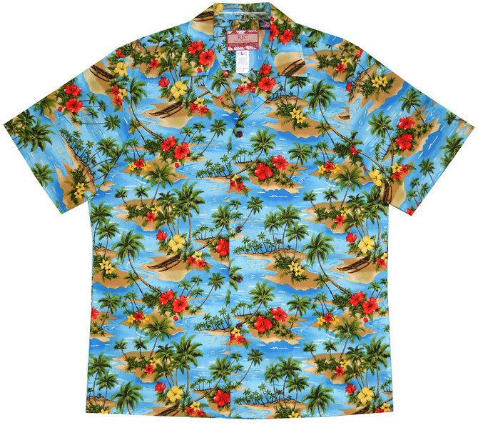 Sandy Coconut Palm Men's Hawaiian Shirt