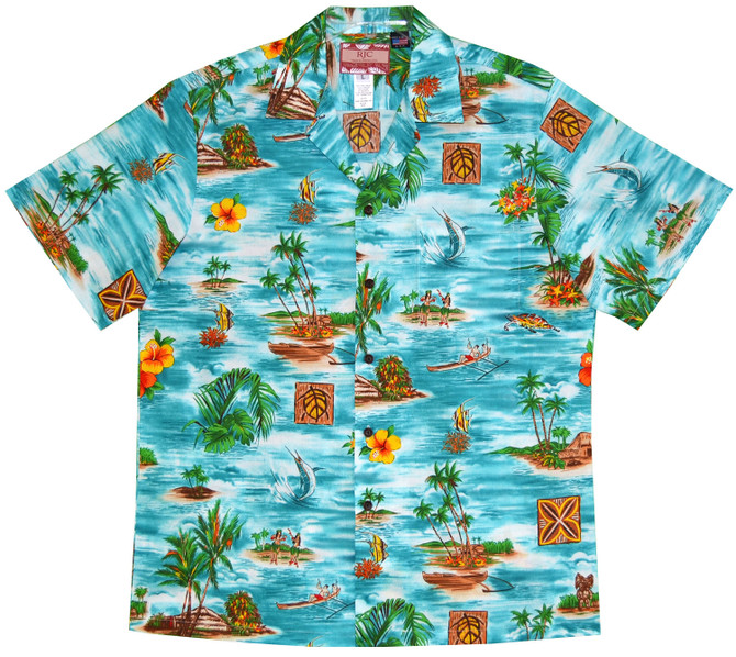 Hawaiian Island Vacation Men's Hawaiian Shirt