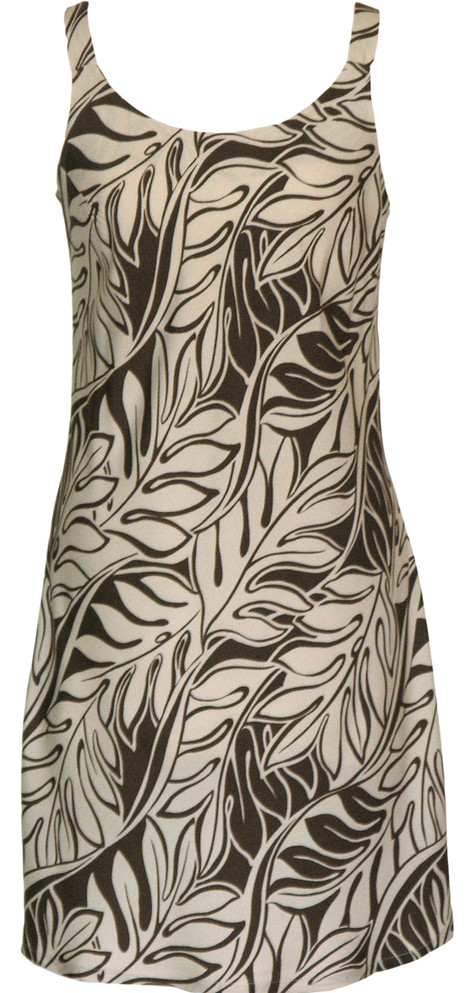 Jungle Vines Women's Bias Cut Slimming Hawaiian Dress