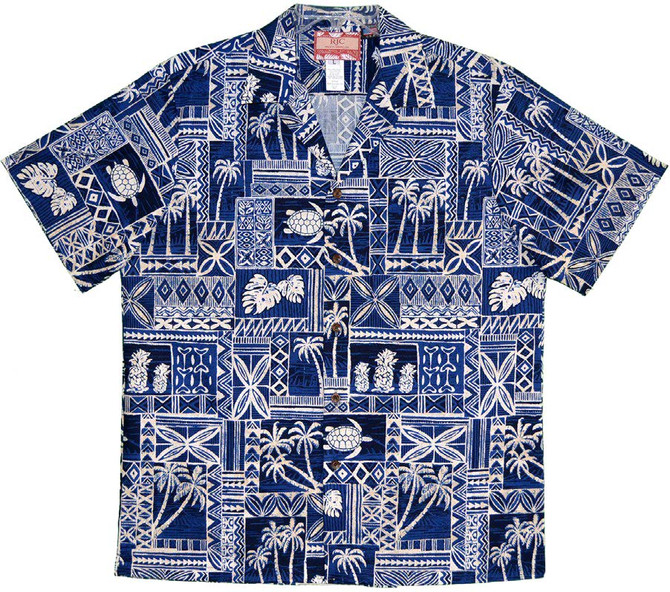 Polynesian Symbol Heritage Men's Hawaiian Shirt