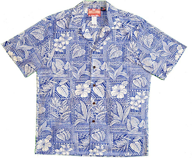 Tapa Hawaiian Garden Men's Hawaiian Shirt