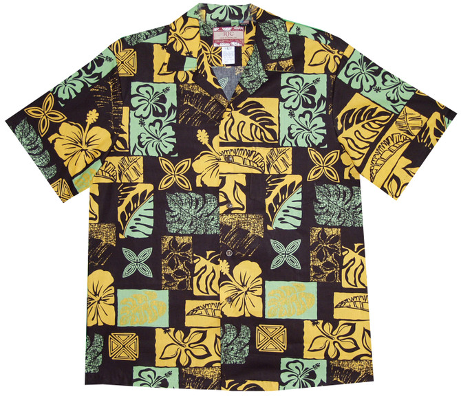 Bold Hawaiian Leaf Men's Hawaiian Shirt