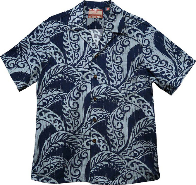 Serpent Tribal Leaves Men's Hawaiian Shirt