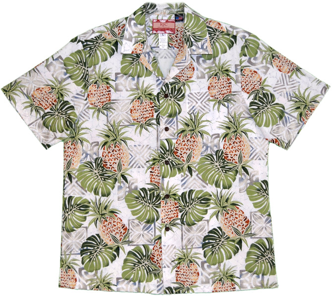 Pineapple Monstera Men's Hawaiian Shirt