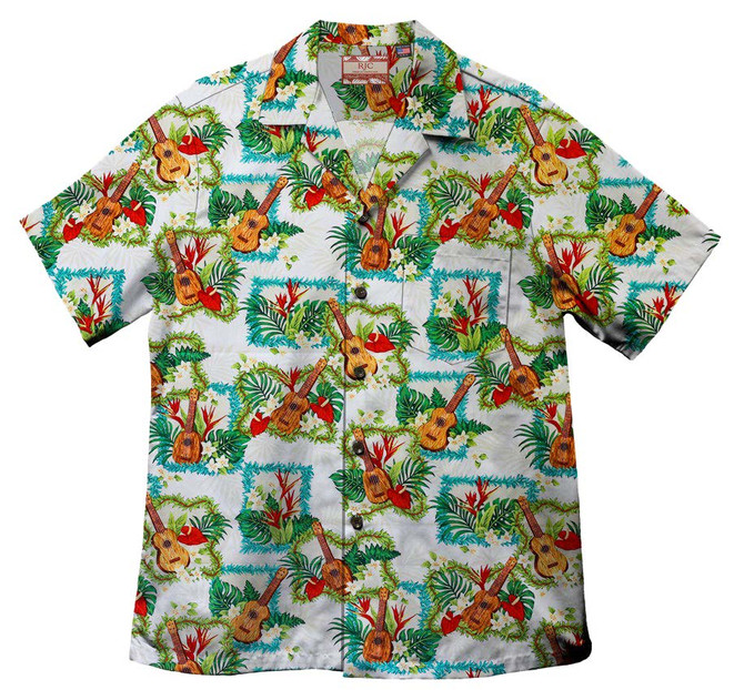 Ukulele Lei Men's Hawaiian Shirt