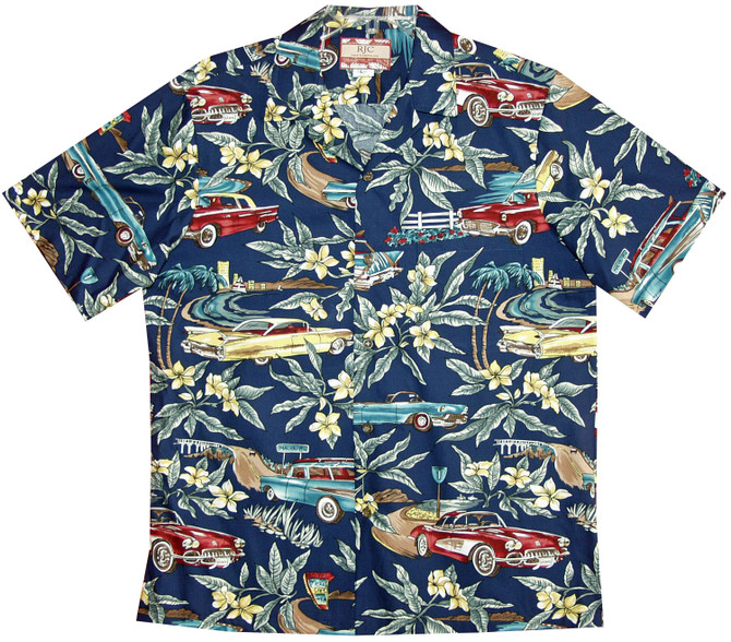 1950's Automobile Men's Hawaiian Shirt