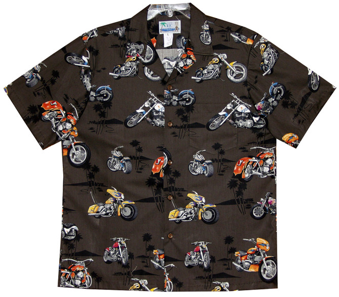 Island Motorcycles Men's Hawaiian Shirt