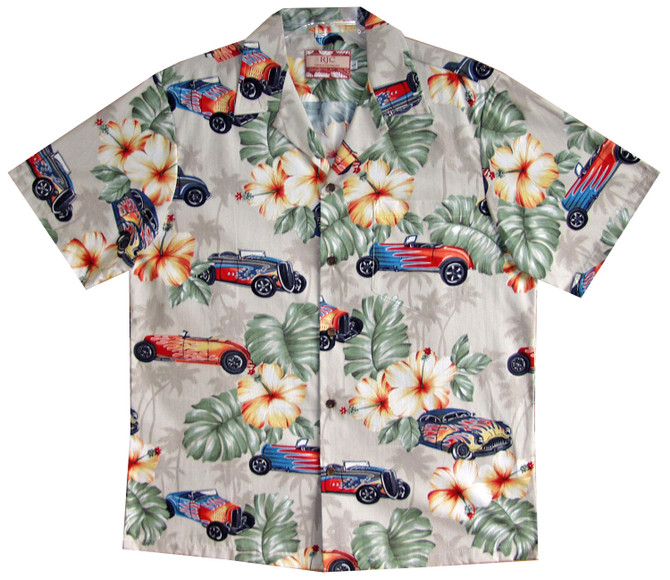 Hawaiian Hot Rods Men's Hawaiian Shirt