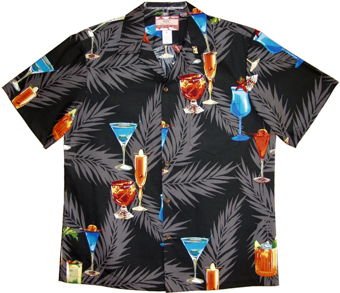 Tropical Polynesian Drinks Men's Hawaiian Shirt